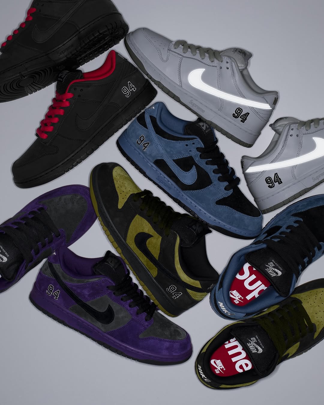NIKE SB × Supreme - DUNK LOW OG QS BLACK【HQ8487-001】