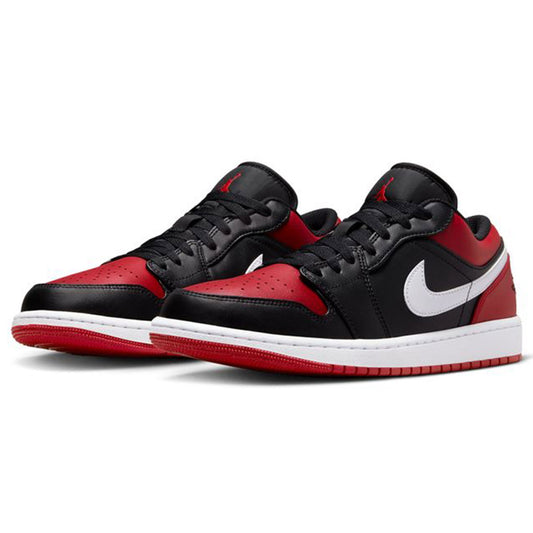 NIKE AIR JORDAN 1 低筒「黑/健身紅白」 NIKE AIR JORDAN 1 低筒「黑/健身紅白」 [553558-066]