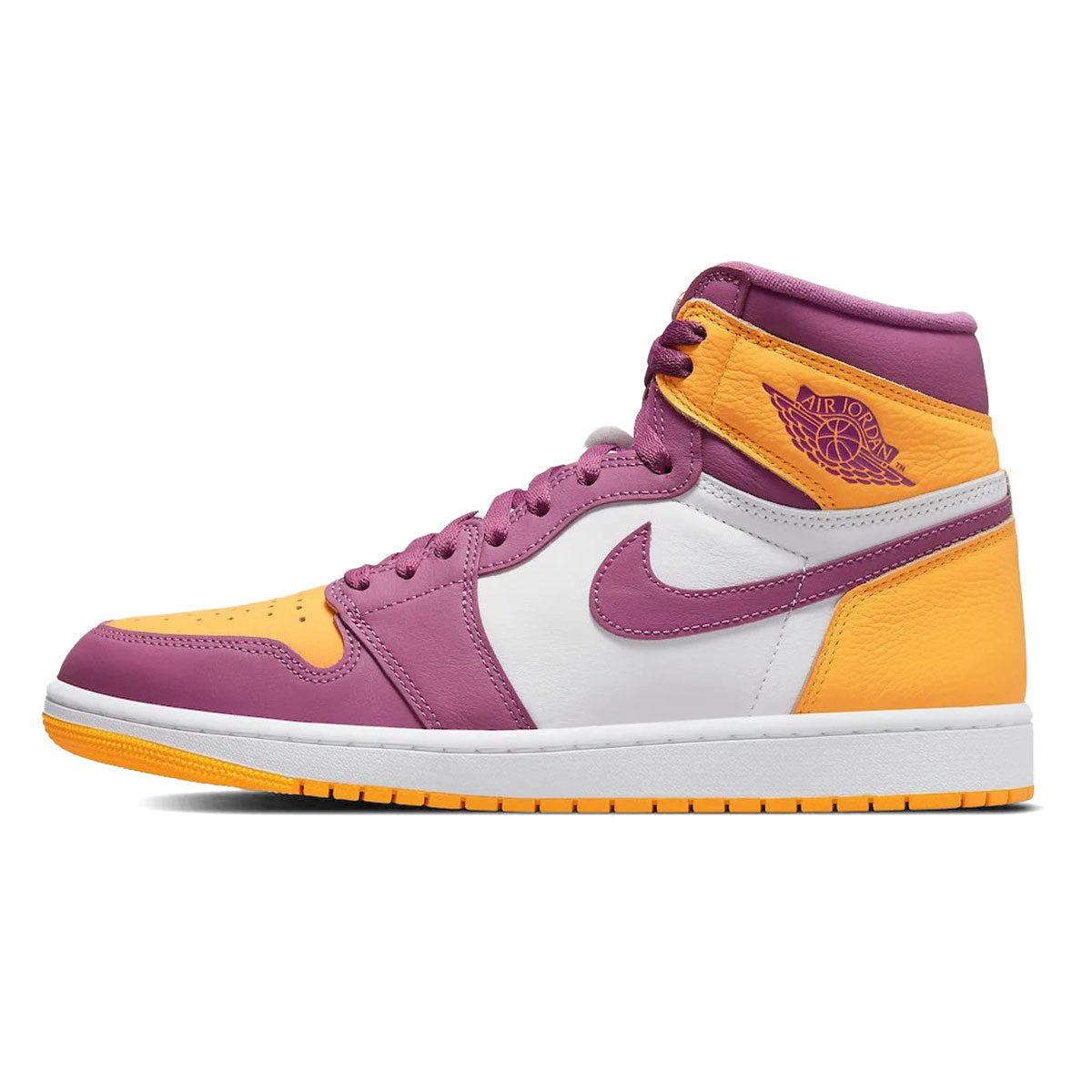 NIKE AIR JORDAN 1 RETRO HI OG (UNIVERSITY GOLD / Light Bordeaux) Nike Air Jordan 1 Retro High OG “大學金/淺波爾多” [555088-706]