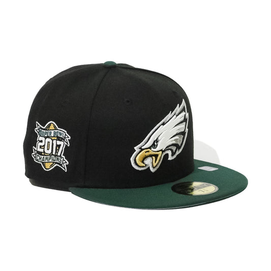 NEW ERA Philadelphia Eagles - 59FIFTY 2017 Super Bowl Black/Dark Green