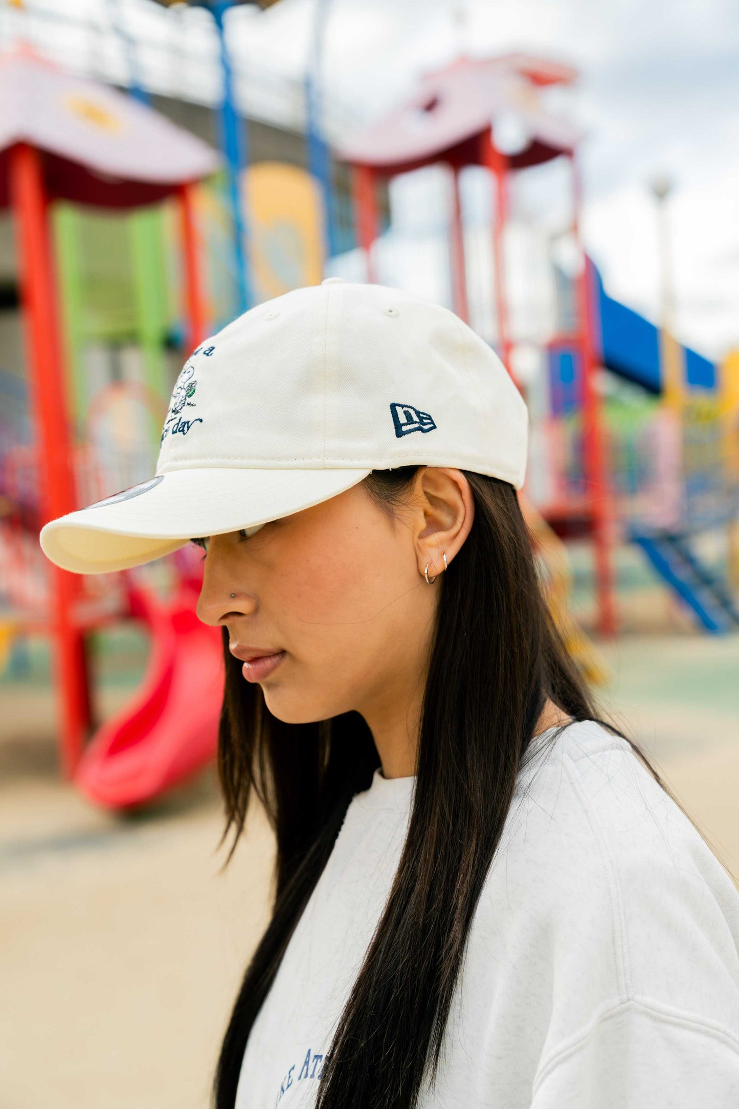 NEW ERA PEANUTS - 9THIRTY HAVE A NICE DAY CHROME WHITE 【14682587】