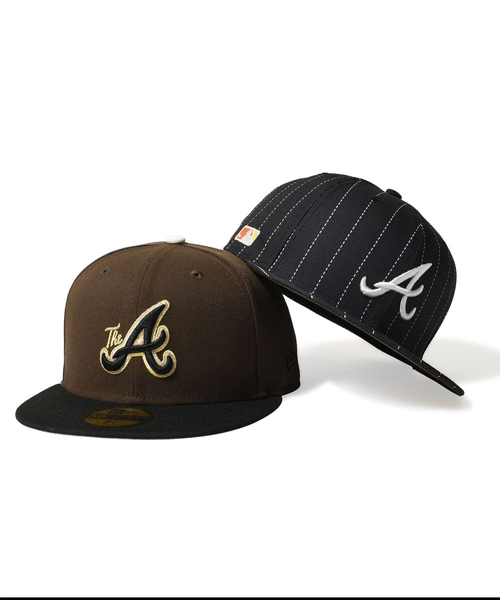 NEW ERA - ATLANTA BRAVES CO THE A 59FIFTY WALNUT/BLACK 【71037338】