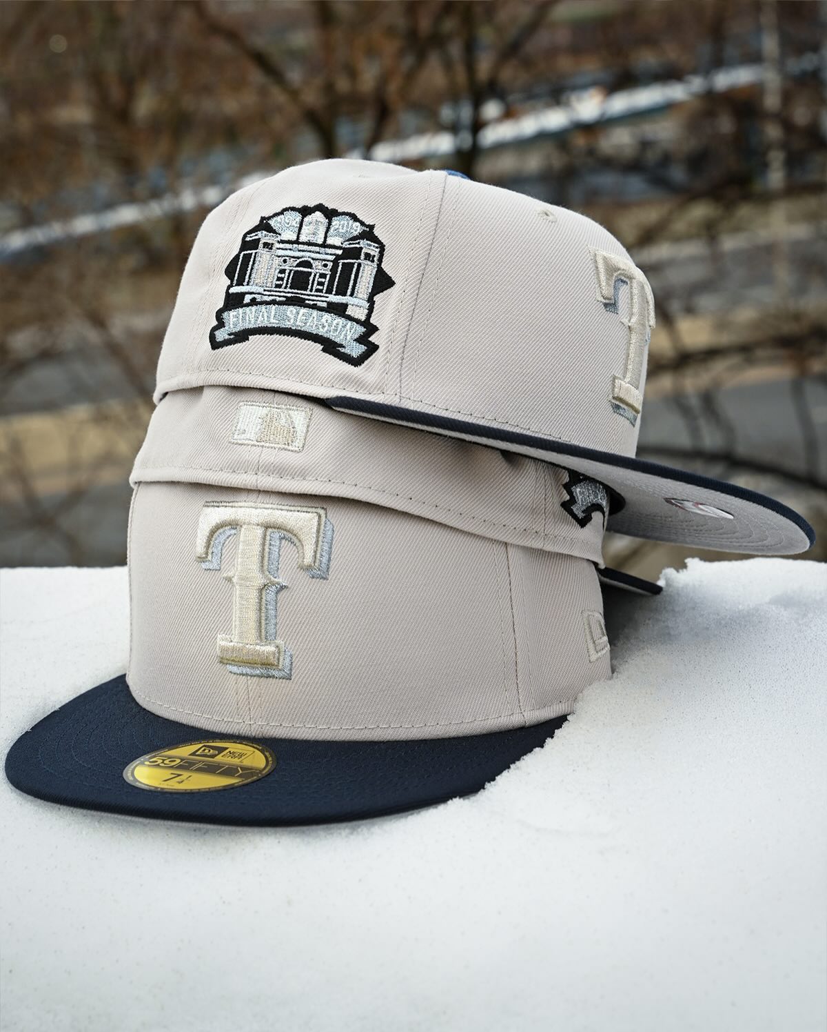 NEW ERA - Texas Rangers NYCO 59FIFTY Final Season Stone/Dark Navy【70979752】