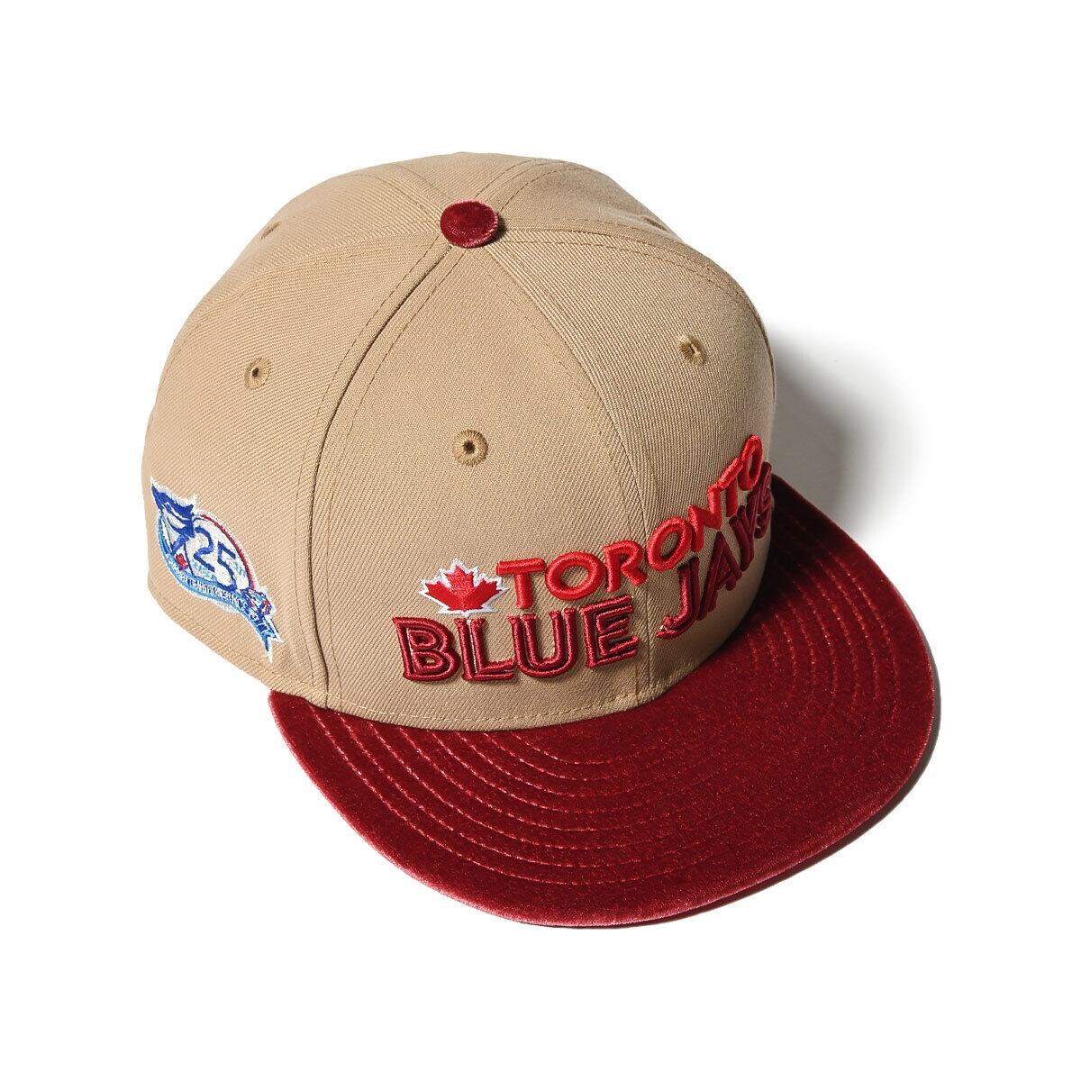 NEW ERA Toronto Blue Jays - 59FIFTY CO 25TH ANV CAMEL/VELOUR MRN【70895747】