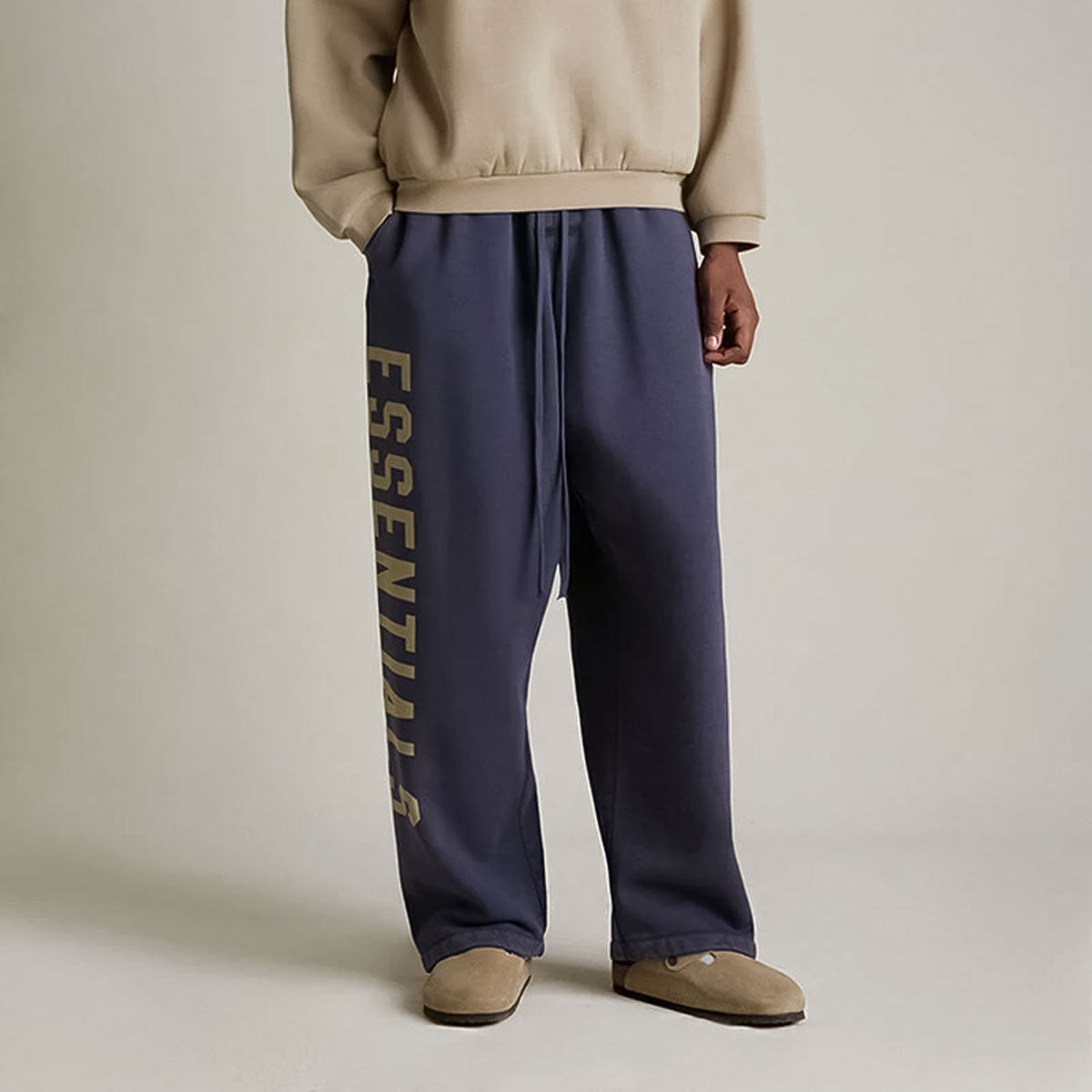 Fear of God ESSENTIALS - HEAVY FLEECE RELAXED SWEATPANT MARINE 【130HO244464F】