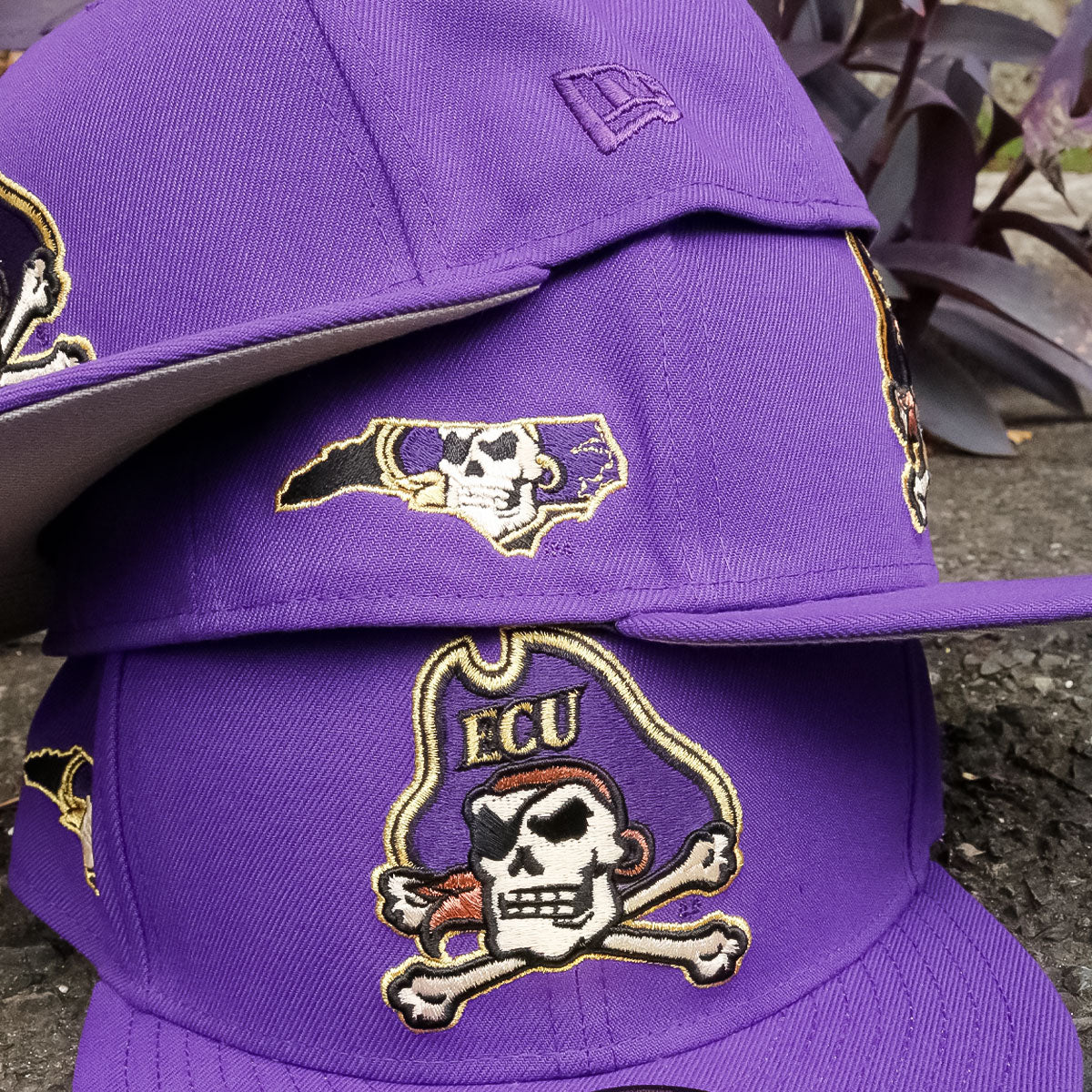 NEW ERA East Carolina Pirates - 59Fifty State Of Mind Purple