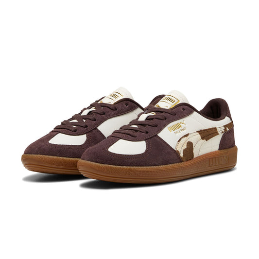 PUMA - PALERMO COW WNS WARM WHITE-CHOCOLATE BROWN 【406129-01】