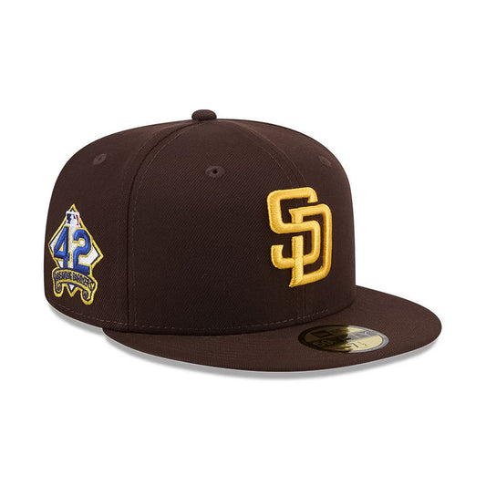 NEW ERA San Diego Padres - 59FIFTY MLB Jackie Robinson Day 2025 OTC WALNUT  【14517053】