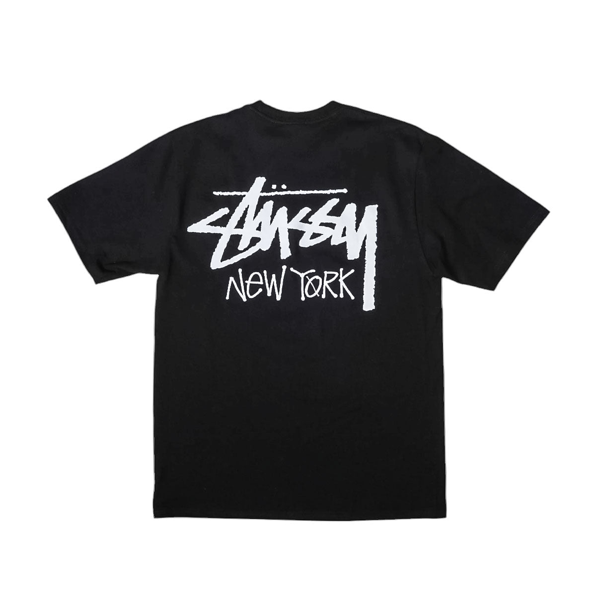 STUSSY - NEW YORK SHOP TEE BLACK