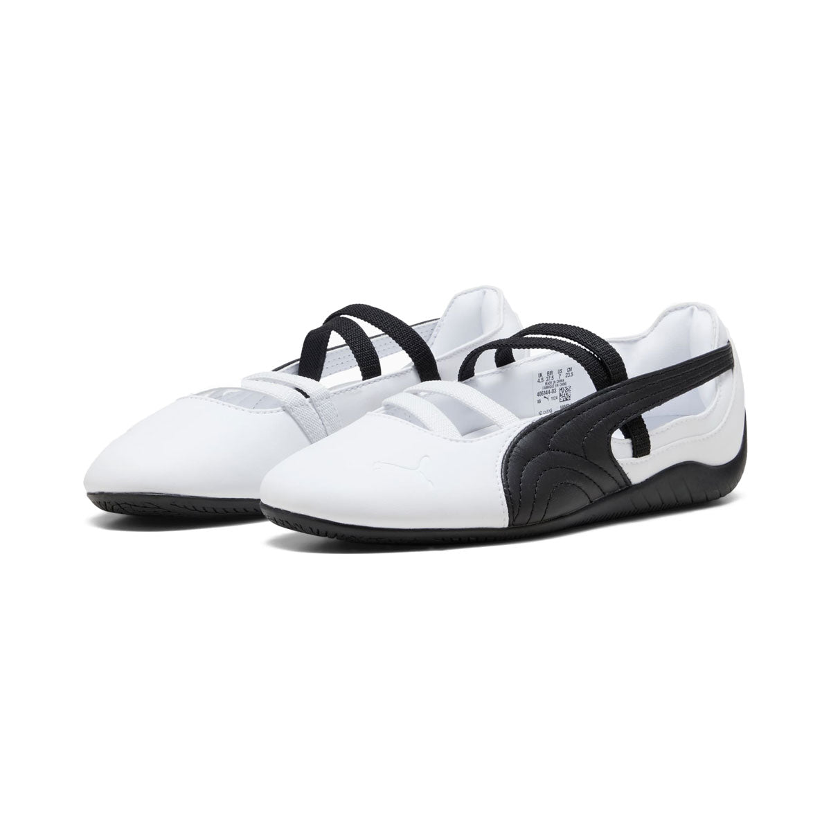 PUMA - WMNS SPEEDCAT BALLET LTHR PUMA WHITE/PUMA BLACK 【406144-03】