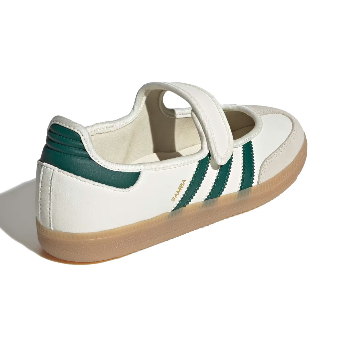 adidas - SAMBA JANE W Off White/Collegiate Green/Gold Metallic【IH6485】