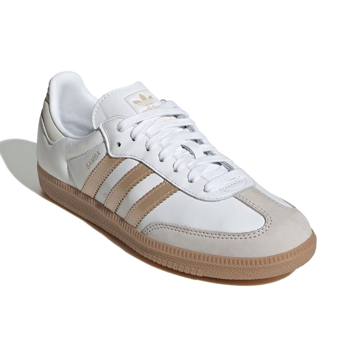 adidas - WMNS SAMBA OG  Cloud White/Wonder Gold Met/Grey One 【IH9127】