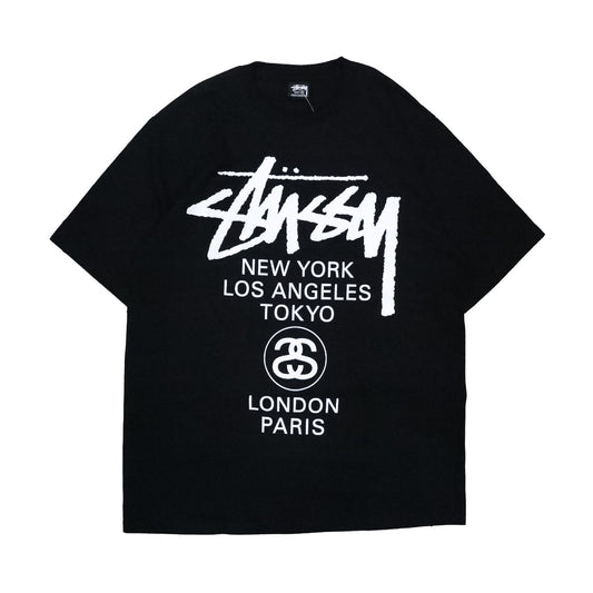 Stussy - WORLD TOUR TEE BLACK 【3903962】