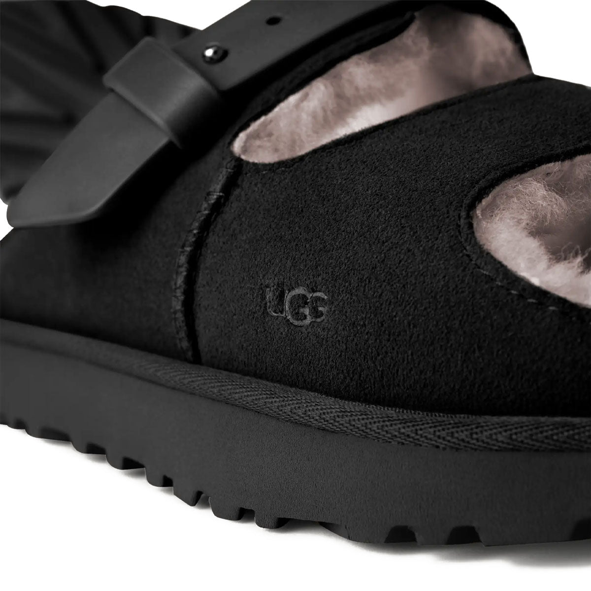 UGG - WMNS GREENPORT STRAP SLIDE 【1167611-BLK】