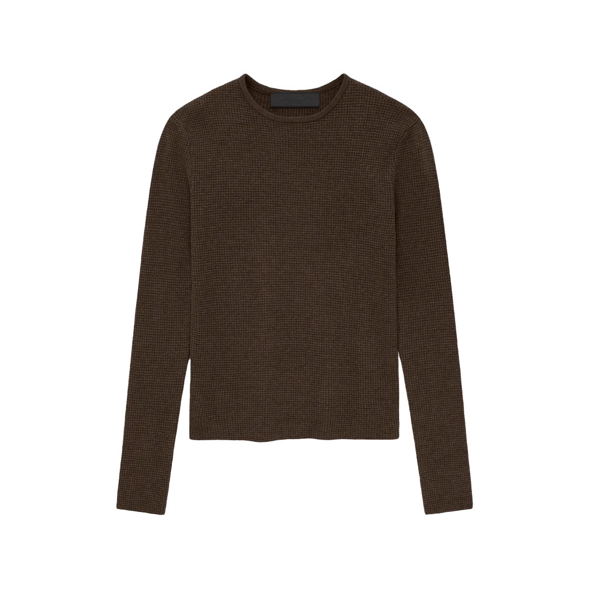 Fear of God ESSENTIALS - WAFFLED LONG SLEEVE SWEATHER BROWN 【192HO247245FW】