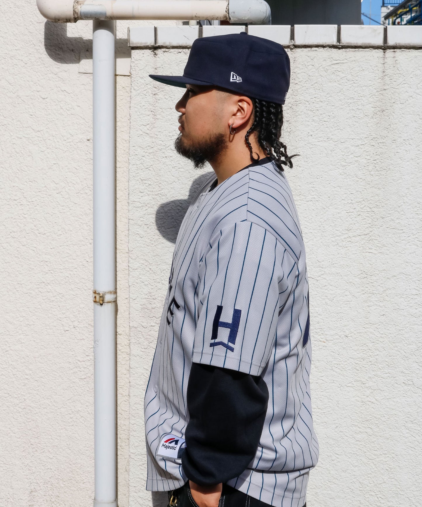 Majestic - BaseBall Shirts HOMEGAME CUSTOM 【TM2125FW0001】