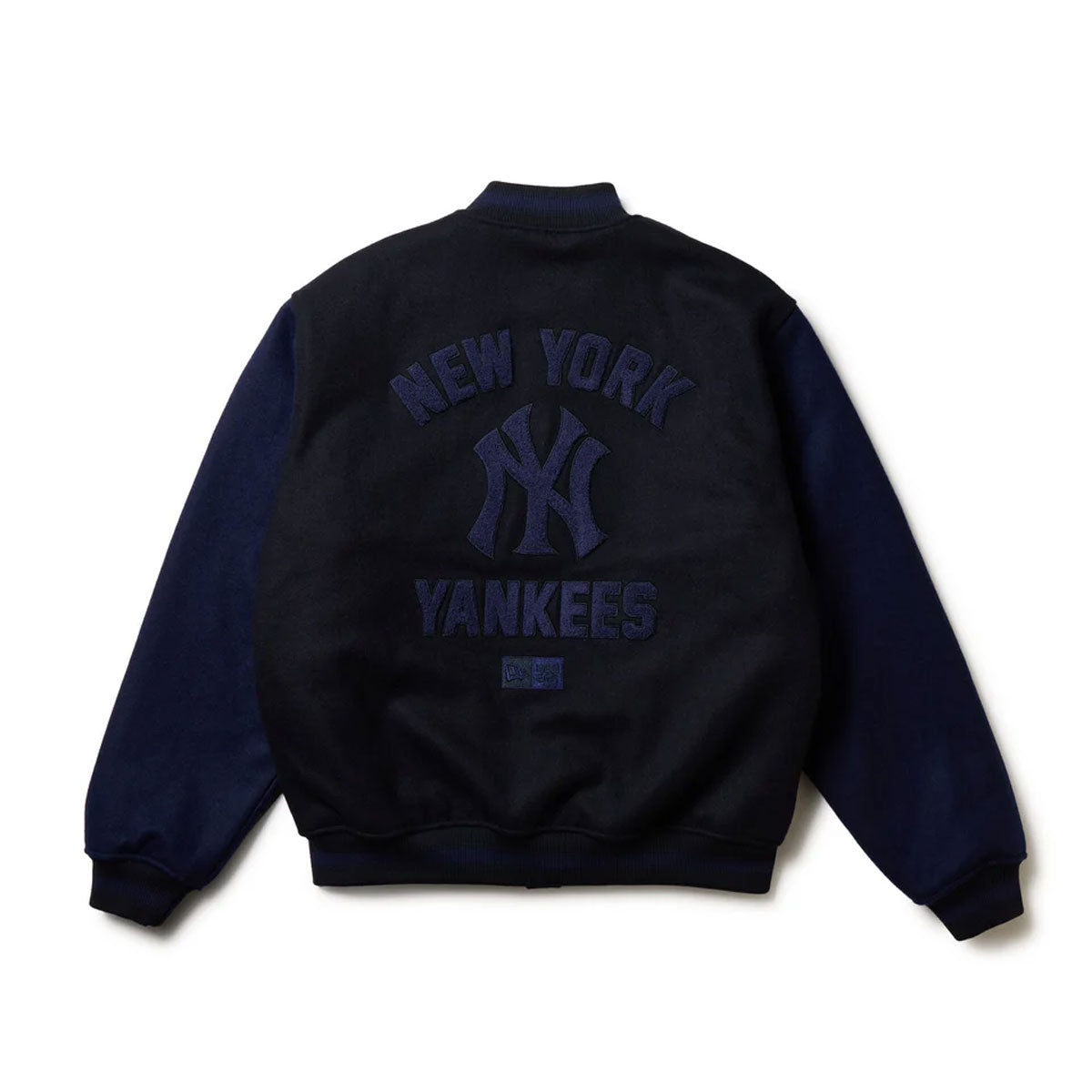 NEW ERA New York Yankees- MELTON VARSITY JACKET NAVY 【14682677】