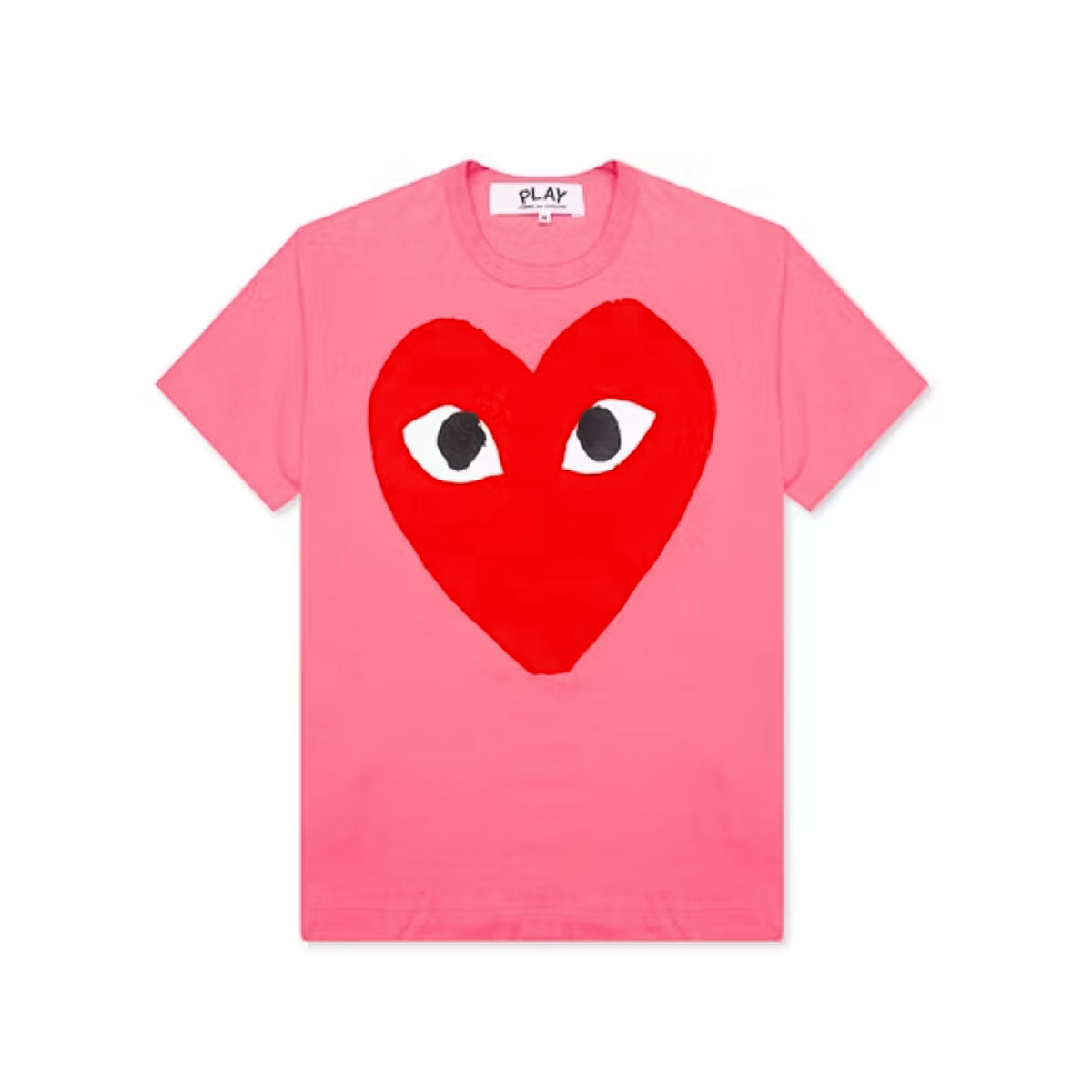 PLAY CDG BRIGHT HEART LOGO T-SHIRT "PINK" プレイ コム デ ギャルソン ブライト ハート ロゴ Tシャツ "ピンク"【AX-T274-051】