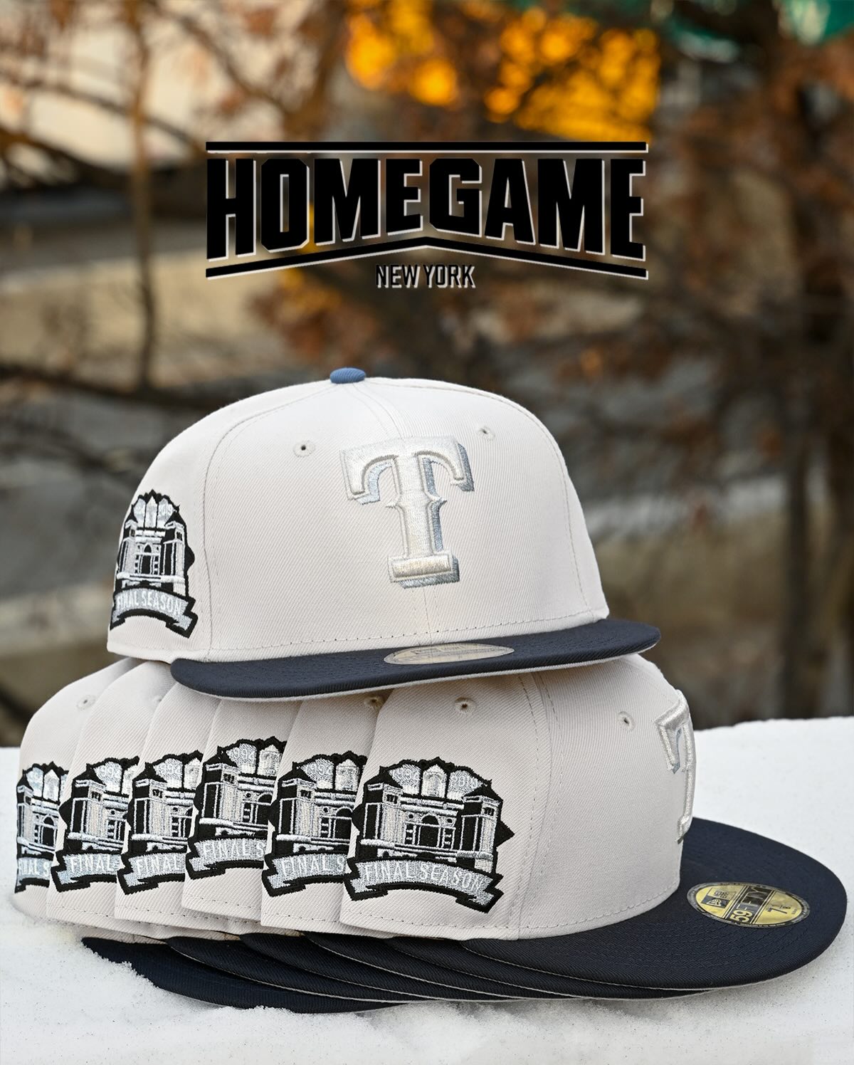 NEW ERA - Texas Rangers NYCO 59FIFTY Final Season Stone/Dark Navy【70979752】