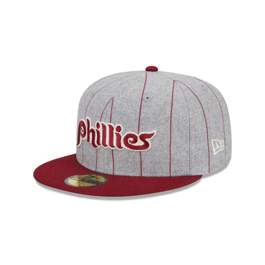 NEW ERA Philadelphia Phillies - 59FIFTY HEATHER PINST PHI PHILLIES H.GRAY【14132568】