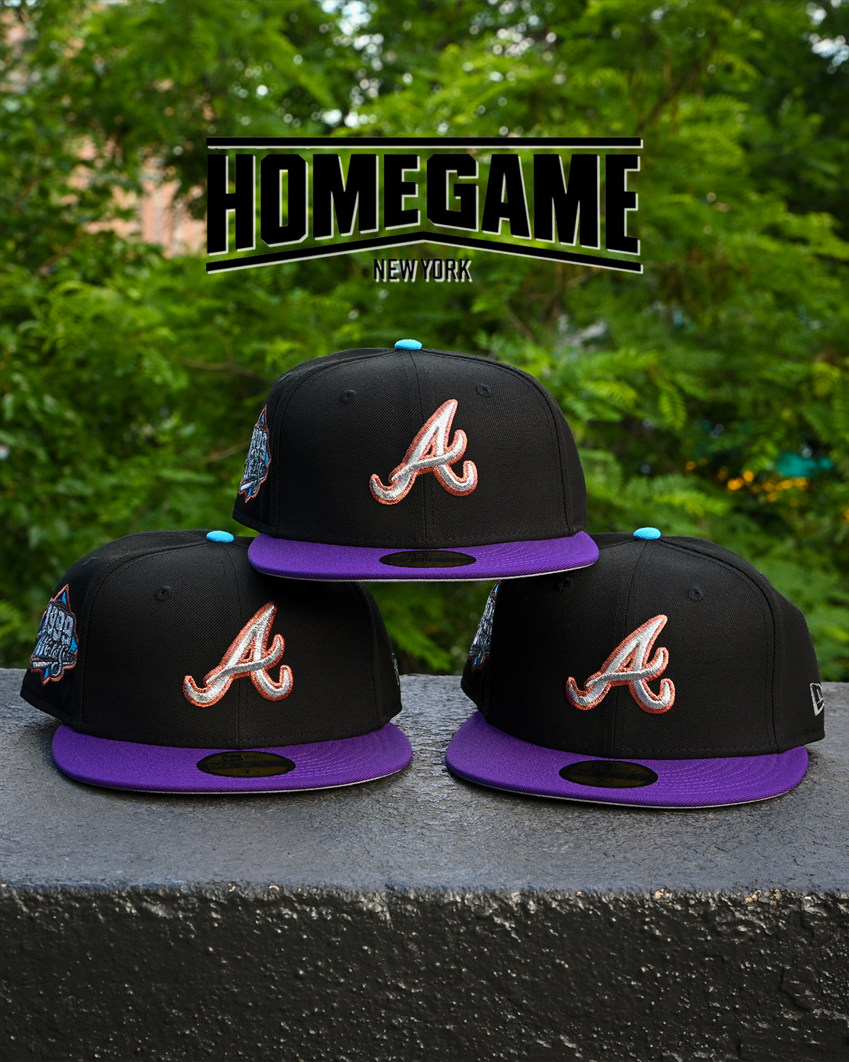 NEW ERA - Atlanta Braves NYCO 59FIFTY World Series 1999 Black/Purple