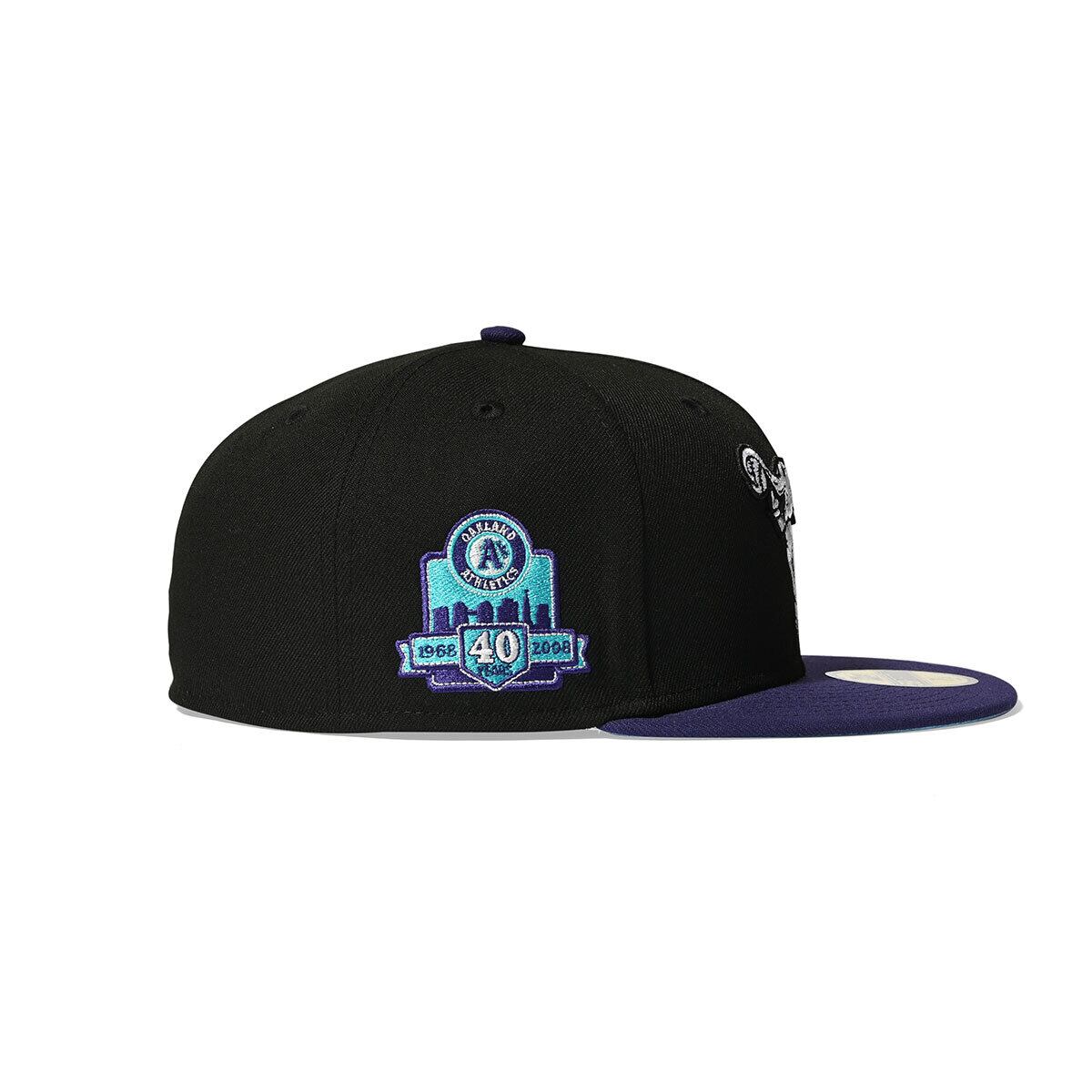 NEW ERA - Oakland Athletics CO 40TH 59FIFTY BLACK/PURPLE【70874627】