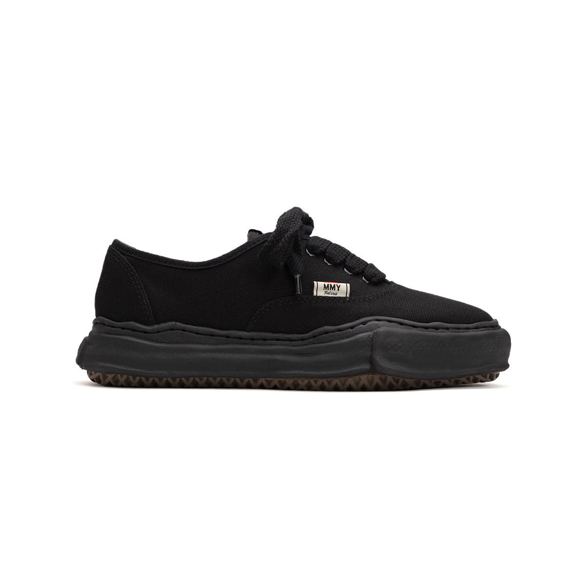 Maison MIHARA YASUHIRO メゾン ミハラヤスヒロ BAKER OG sole canvas lowtop sneaker "BLK/BLK" ベイカー OG ソール キャンバス ローカット スニーカー "ブラック/ブラック"【A02FW704】