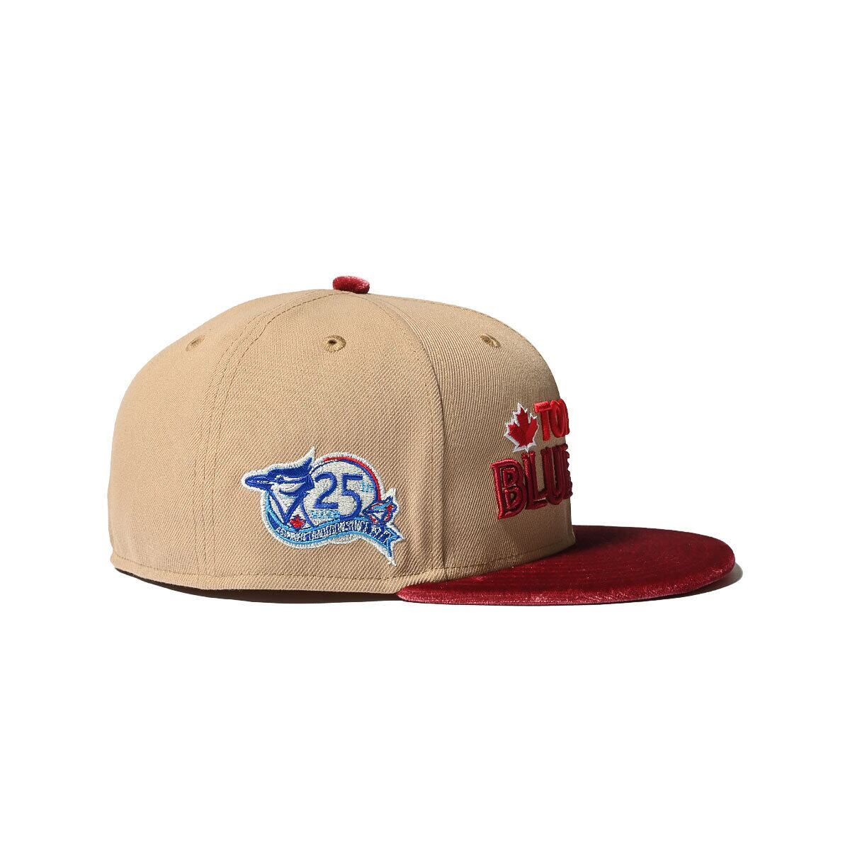 NEW ERA Toronto Blue Jays - 59FIFTY CO 25TH ANV CAMEL/VELOUR MRN【70895747】