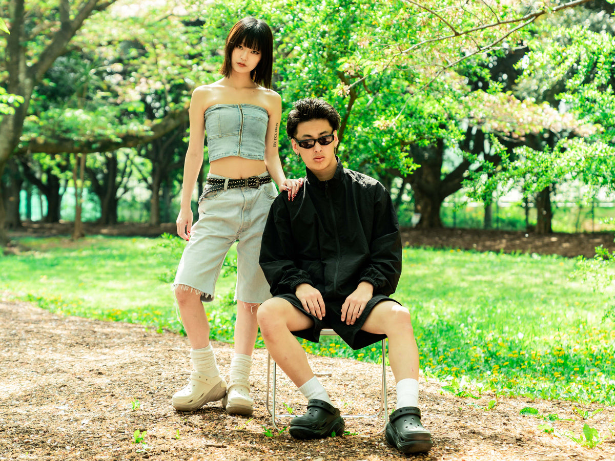 CROCS - BUBBLE CRUSH CLOG TAUPE 【210061-214】