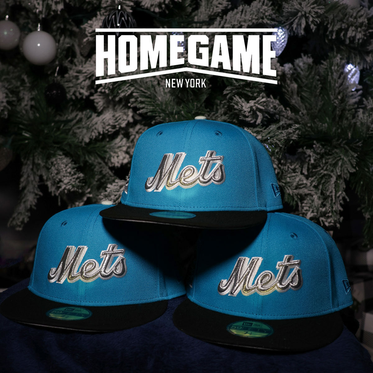 NEW ERA New York Mets - 59FIFTY 25th Anniversary Blue Jewel/Black