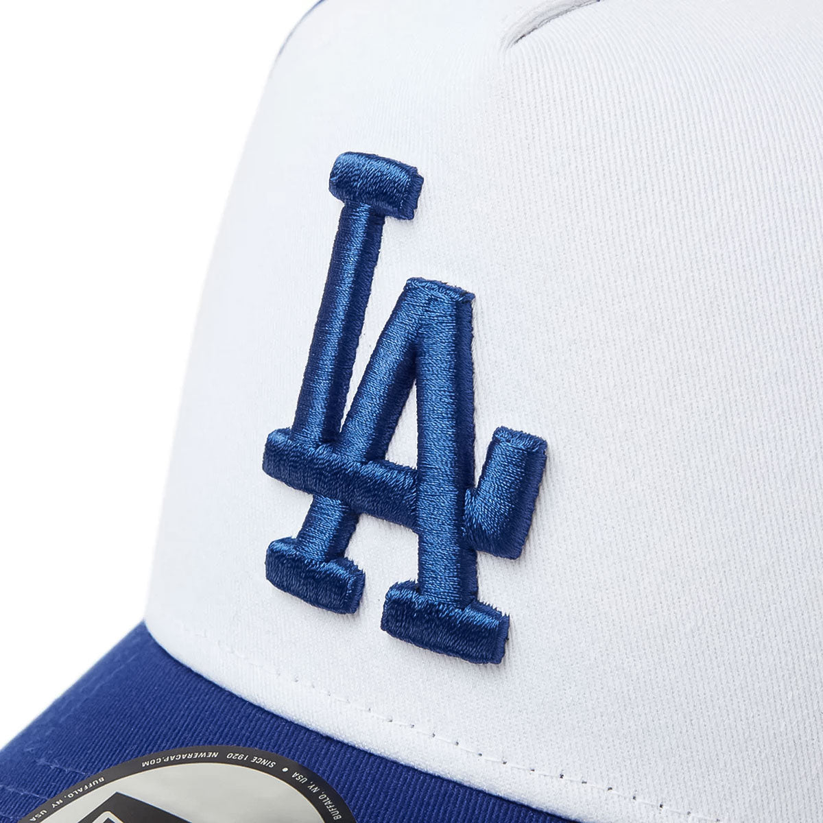 NEW ERA Los Angeles Dodgers - 9FORTY A-Frame MESH Embroidery WHITE/DARK ROYAL 【14388628】