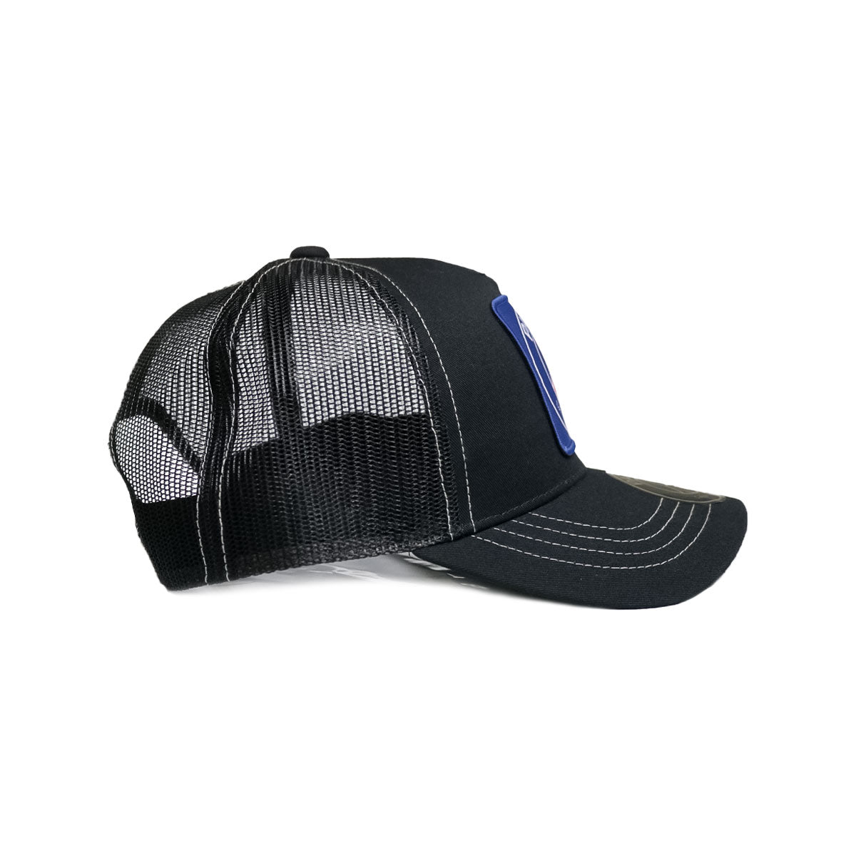 PARIS WAPPEN TRUCKER CAP BLACK/NAVY 【PSG-MCP01】