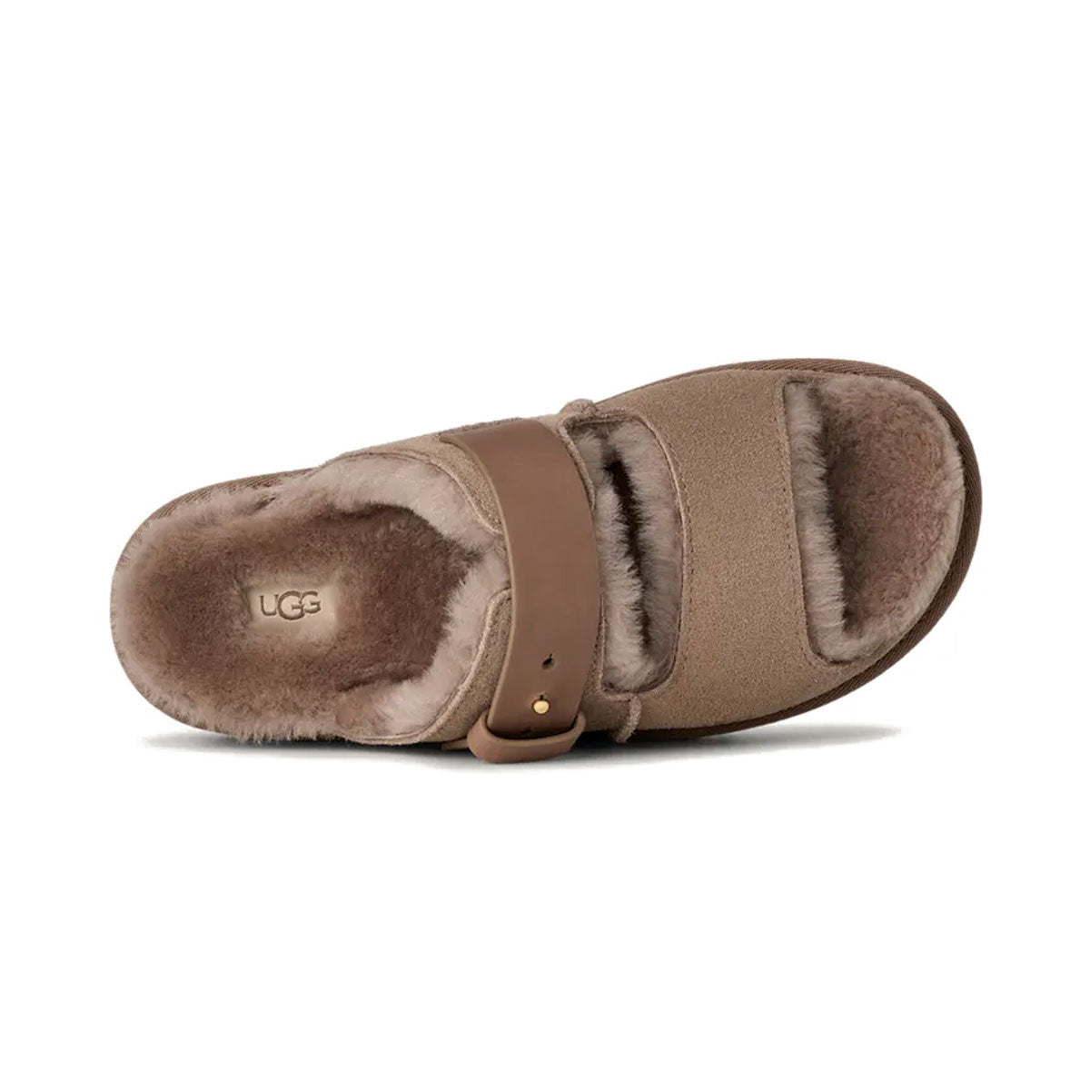 UGG - WMNS GREENPORT STRAP SLIDE Caribou【1167611-CRBO】