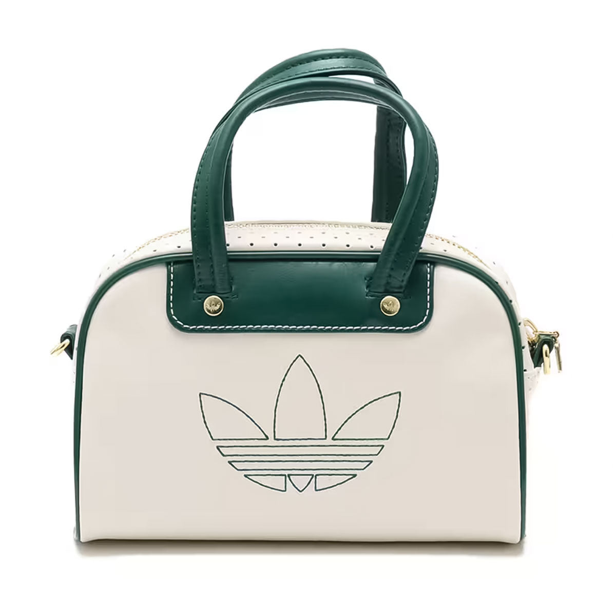 adidas - HERI MINI BOWLING BAG Off White/Collegiate Green 【KPS86】