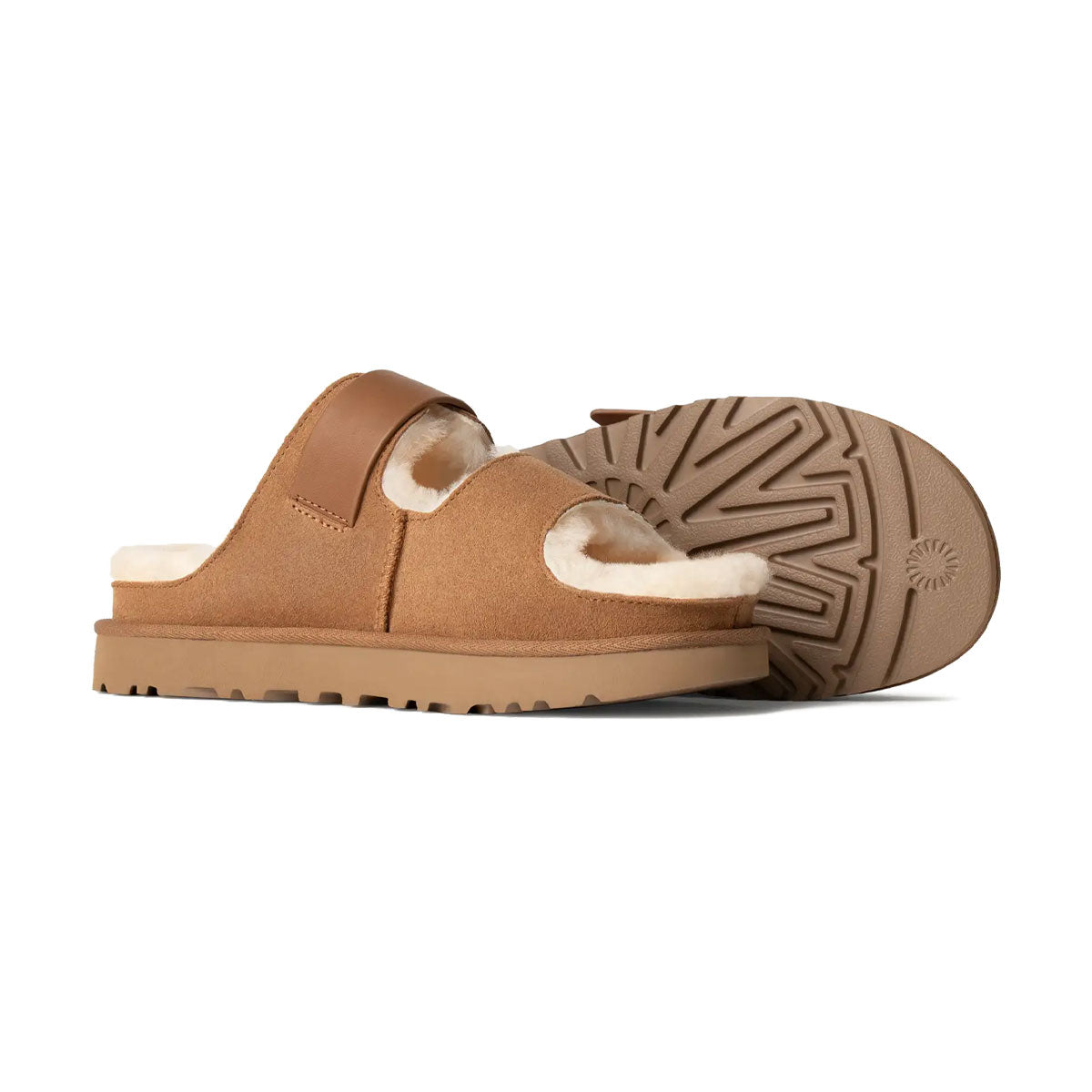 UGG - W GREENPORT STRAP SLIDE 【1167611-CHE】
