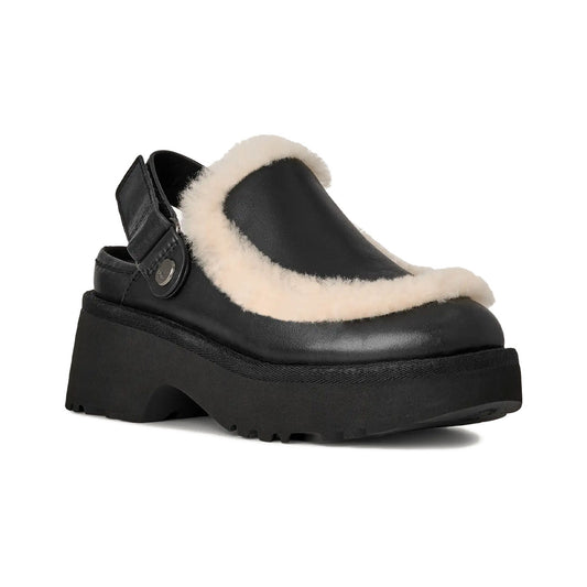 UGG - W ESMEE LEATHER CLOG 【1171507-BLK】