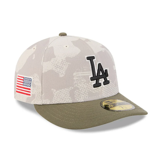 NEW ERA Los Angeles Dodgers - 59FIFTY MLB2025 Armed Forces Day STONE 【14517064】