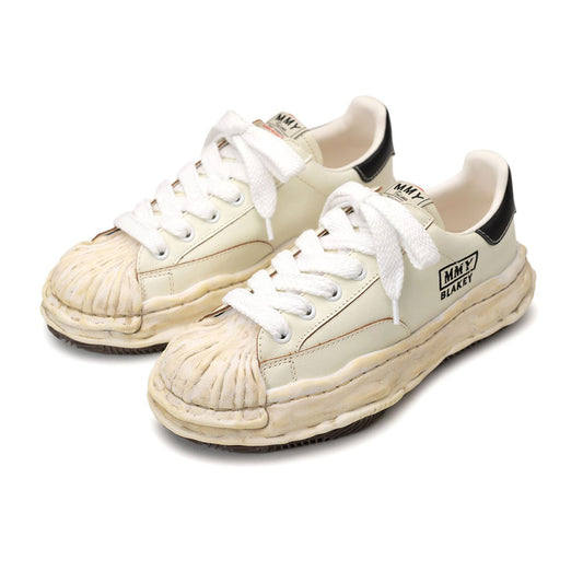 Maison MIHARA YASUHIRO - "BLAKEY" OG Sole Wrinkled Leather Low-top Sneaker ”WHITE” 【A14FW736】