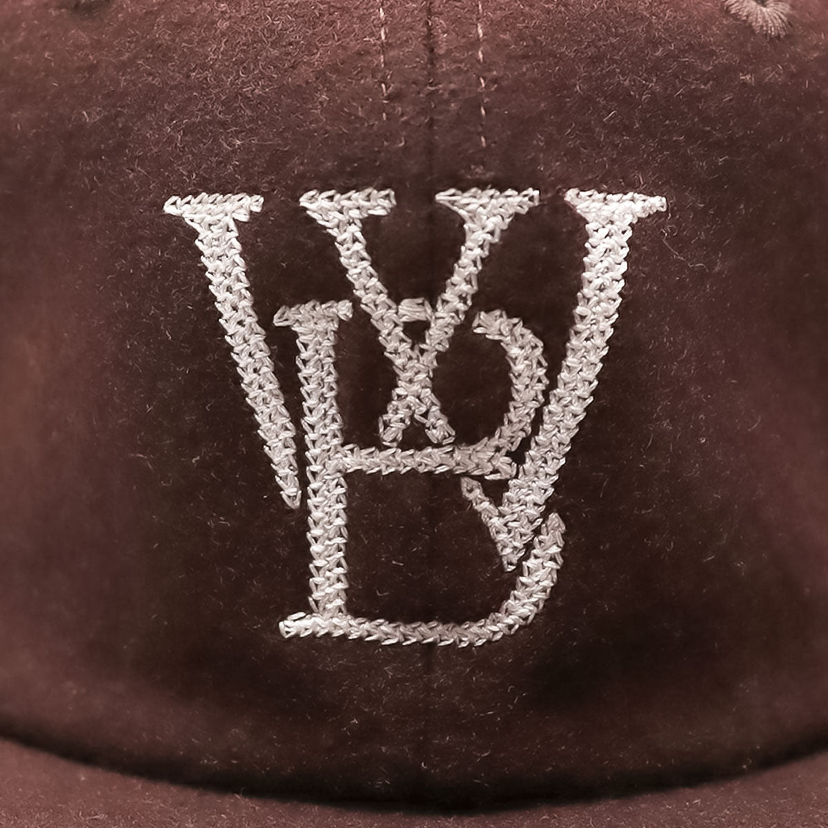 WOODBLOCK CLASSIC WB LOGO WOOL CAP BROWN 【WB-CL-002】