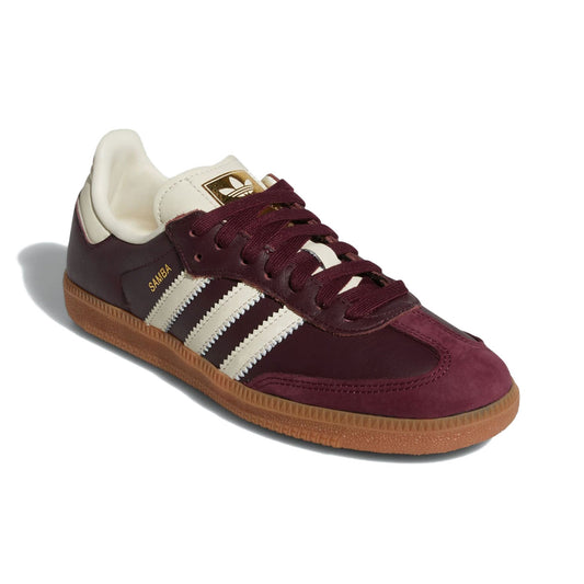 adidas - WMNS SAMBA OG Maroon/Cream White/Gold Metallic 【ID0477】