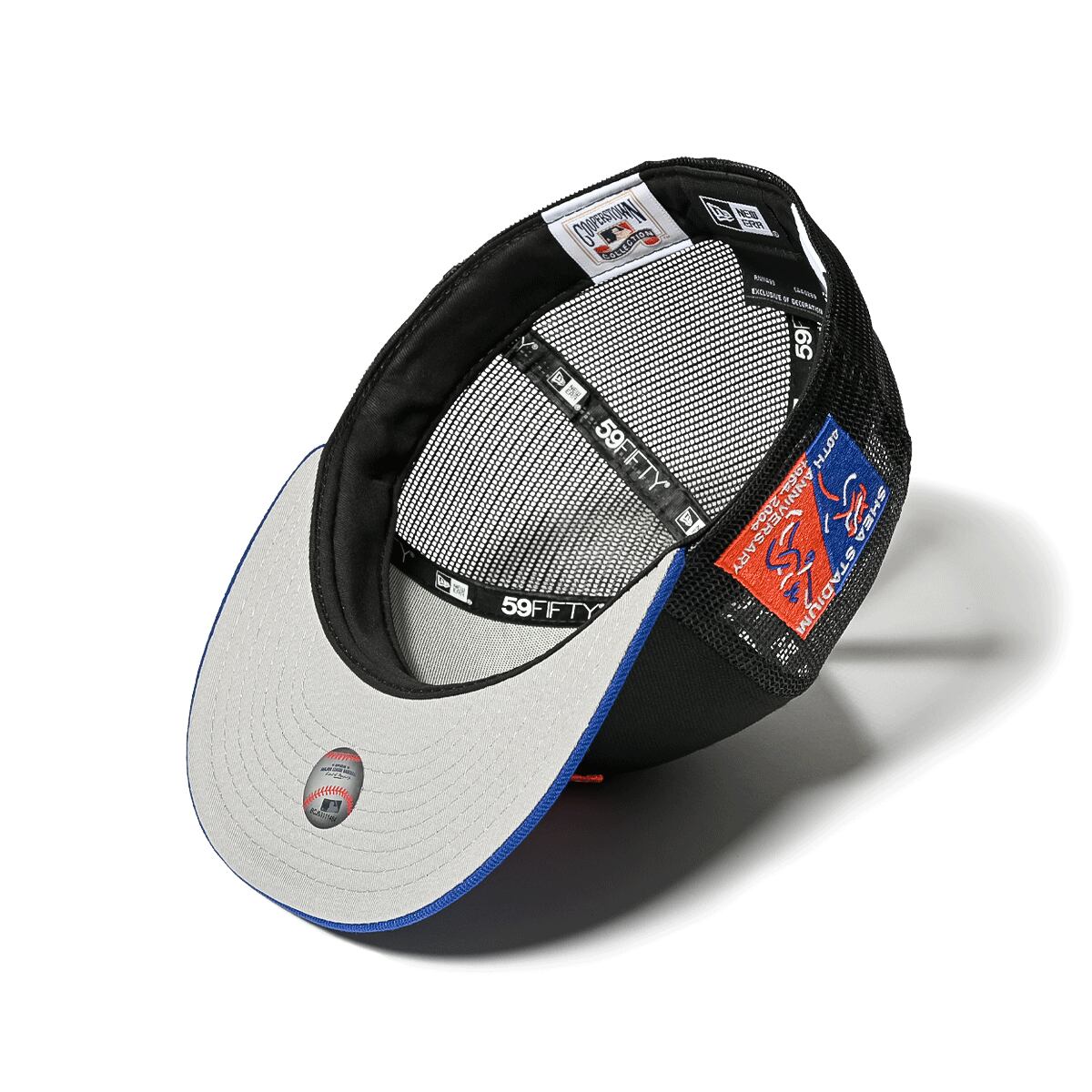 NEW ERA - NEW YORK METS CO 40TH ANV 59FIFTY TRUCKER BLACK/LRYL【70890658】