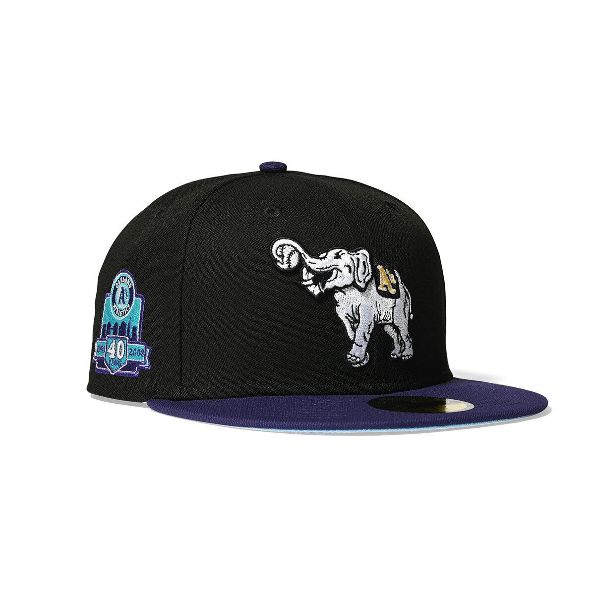 NEW ERA - Oakland Athletics CO 40TH 59FIFTY BLACK/PURPLE【70874627】