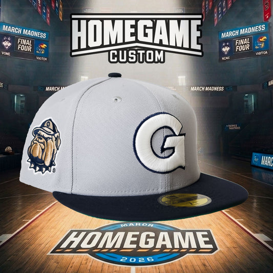 NEW ERA - Georgetown Hoyas Jack the Bulldog 59Fifty Misty Morning Gray/Navy