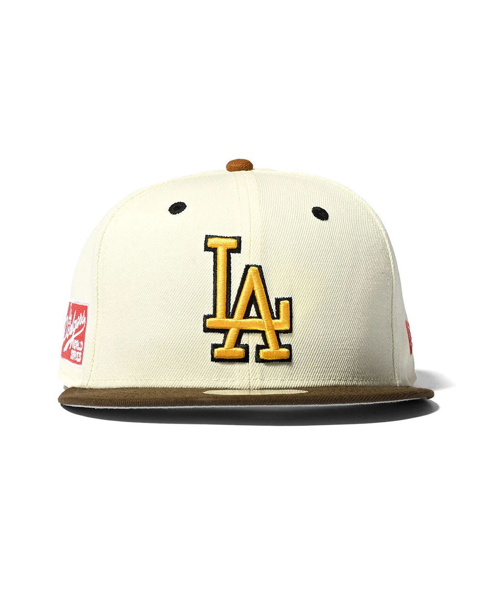 NEW ERA - Los Angeles Dodgers CO 59FIFTY WORLD SERIES CHROME/WALNUT【70760415】