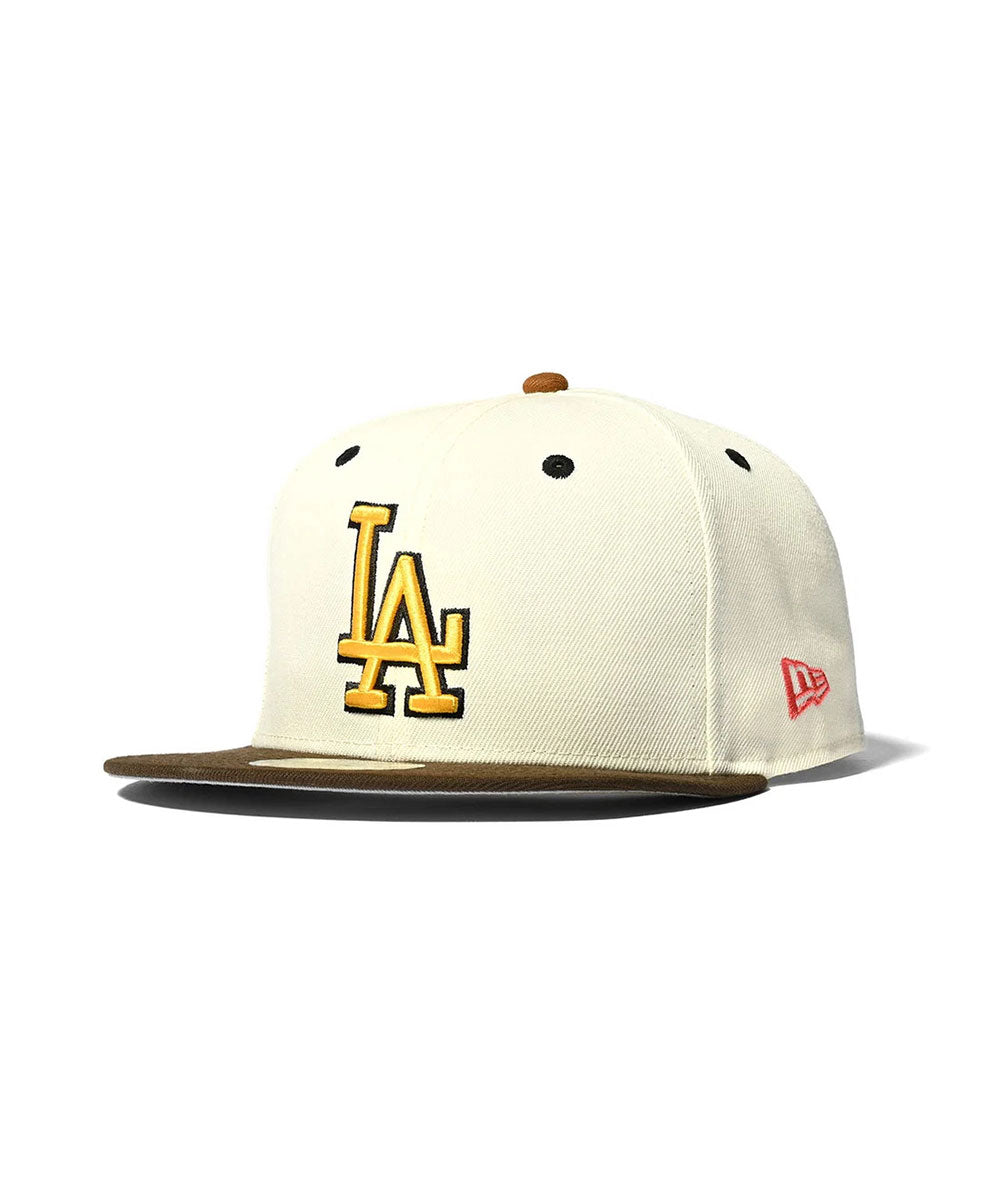 NEW ERA - Los Angeles Dodgers CO 59FIFTY WORLD SERIES CHROME/WALNUT【70760415】