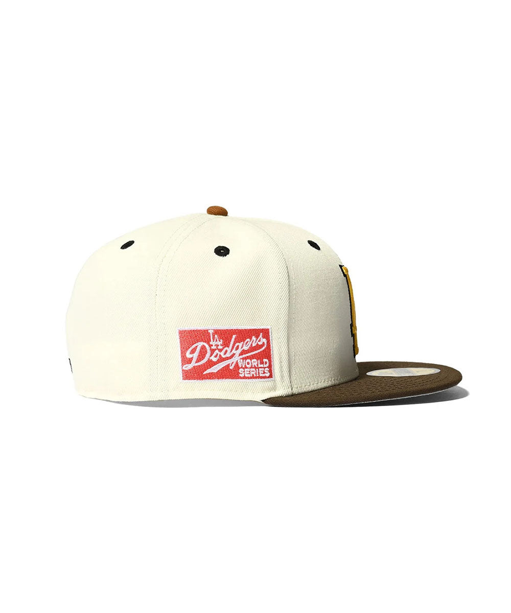 NEW ERA - Los Angeles Dodgers CO 59FIFTY WORLD SERIES CHROME/WALNUT【70760415】