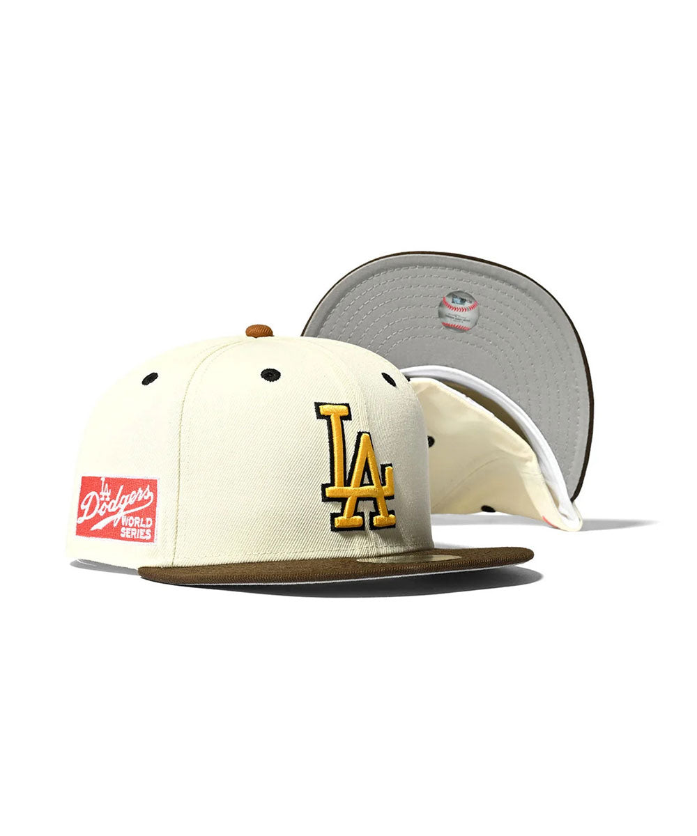 NEW ERA - Los Angeles Dodgers CO 59FIFTY WORLD SERIES CHROME/WALNUT【70760415】