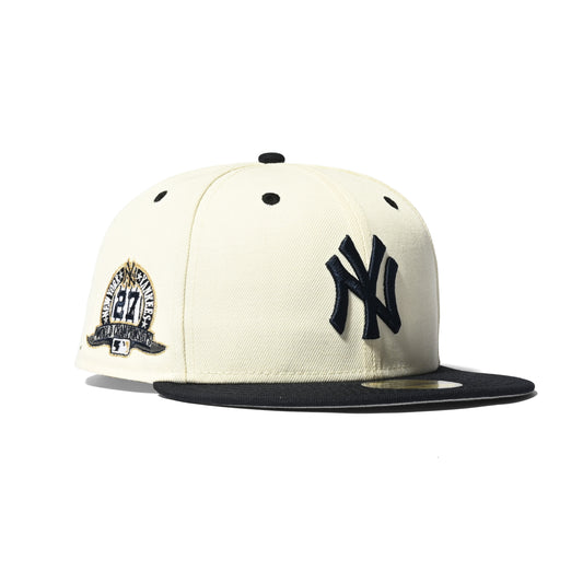 NEW ERA New York Yankees - WS 27th CHAMPION 59FIFTY CHROME/NAVY【70811944】