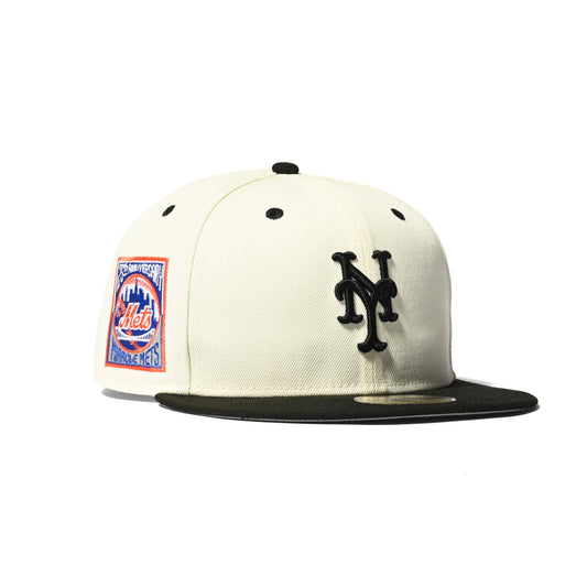 NEW ERA New York Mets - 25th 59FIFTY CHROME/BLACK【70811945】