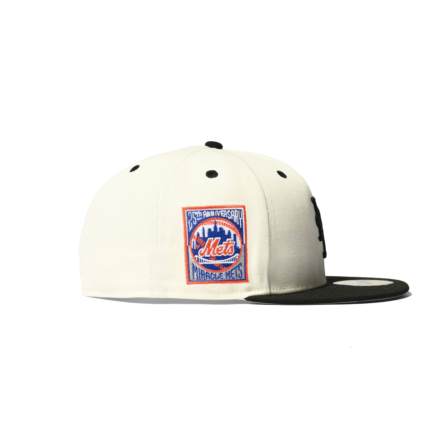 NEW ERA New York Mets - 25th 59FIFTY CHROME/BLACK【70811945】